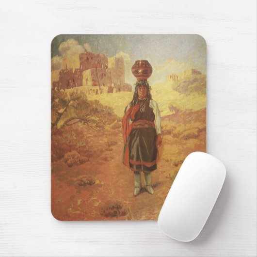 ヴィンテージインディアンウォーターキャリアバイEWロリンズ マウスパッド (マウス)