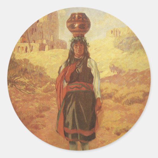 ヴィンテージインディアンウォーターキャリアバイEWロリンズ ラウンドシール (正面)