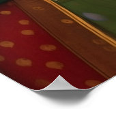 ヴィンテージインディアンウーマンポートレートピッ絵画ワイ ポスター (角)