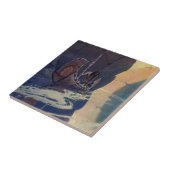 ヴィンテージインディアンカヌパドリングサンクラシック タイル (側面)