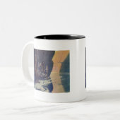 ヴィンテージインディアンカヌパドリングサンクラシック ツートーンマグカップ (正面左)