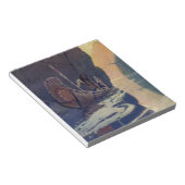 ヴィンテージインディアンカヌパドリングサンクラシック ノートパッド (アングル)