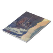 ヴィンテージインディアンカヌパドリングサンクラシック ノートパッド (回転)