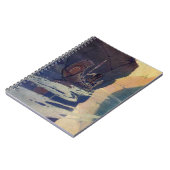 ヴィンテージインディアンカヌパドリングサンクラシック ノートブック (左側)