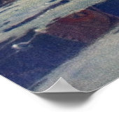 ヴィンテージインディアンカヌパドリングサンクラシック ポスター (角)