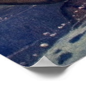 ヴィンテージインディアンカヌパドリングサンクラシック ポスター (角)