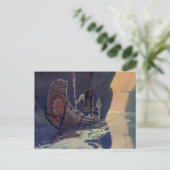 ヴィンテージインディアンカヌパドリングサンクラシック ポストカード (スタンド正面)