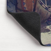 ヴィンテージインディアンカヌパドリングサンクラシック マウスパッド (コーナー)