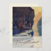 ヴィンテージインディアンカヌパドリングサンクラシック 招待状 (正面/裏面)