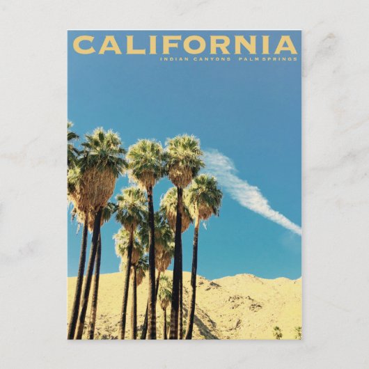ヴィンテージインディアンキャニオンズパーム春トラベル インビテーションポストカード (正面)