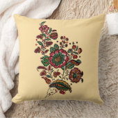 ヴィンテージインディアンコットンチンツ生地 クッション (ブランケット)