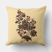 ヴィンテージインディアンコットンチンツ生地 クッション (正面)