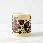 ヴィンテージインディアンコットンチンツ生地 コーヒーマグカップ (中央)