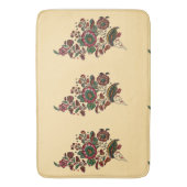 ヴィンテージインディアンコットンチンツ生地 バスマット (正面縦)