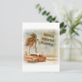 ヴィンテージインディアンショアーズビーチシーン ポストカード (スタンド正面)