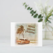 ヴィンテージインディアンショアーズビーチシーン ポストカード (スタンド正面)