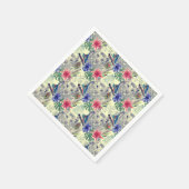 ヴィンテージインディアンスタイルタイガーパターン スタンダードカクテルナプキン (角)