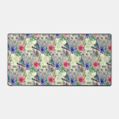 ヴィンテージインディアンスタイルタイガーパターン デスクマット (正面)