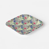 ヴィンテージインディアンスタイルタイガーパターン ペーパープレート (傾斜あり)