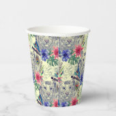 ヴィンテージインディアンスタイルタイガーパターン 紙コップ (右)