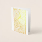 ヴィンテージインディアンブルーピーコックホリデーカード 箔カード (正面)