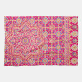 ヴィンテージインディアン刺繍模様 キッチンタオル (横)