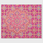 ヴィンテージインディアン刺繍模様 ラッピングペーパー (フラット)