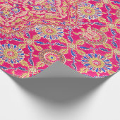 ヴィンテージインディアン刺繍模様 ラッピングペーパー (角)