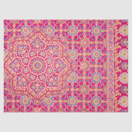 ヴィンテージインディアン刺繍模様 薄葉紙 (正面)