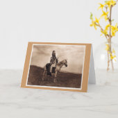 ヴィンテージインディアン軍司令官 カード (黄色い花)