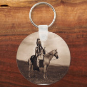 ヴィンテージインディアン軍司令官 キーホルダー (正面)
