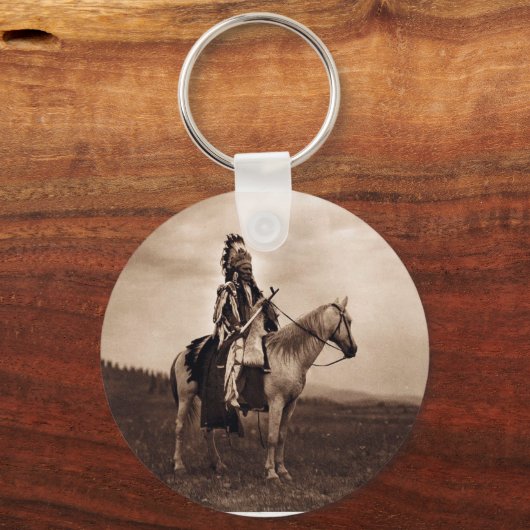 ヴィンテージインディアン軍司令官 キーホルダー (正面)