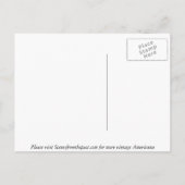 ヴィンテージインディアン軍司令官 ポストカード (裏面)