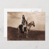 ヴィンテージインディアン軍司令官 ポストカード (正面/裏面)
