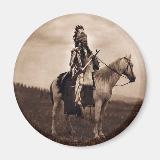 ヴィンテージインディアン軍司令官 マグネット (正面)