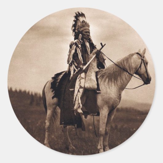 ヴィンテージインディアン軍司令官 ラウンドシール (正面)