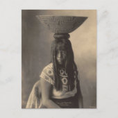 ヴィンテージインディアン：イエローフェザー，マリコパ –  ポストカード (正面)