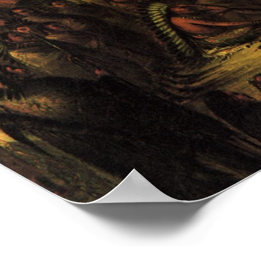 ヴィンテージインディアン、スー戦争評議会バイキャリン ポスター (角)