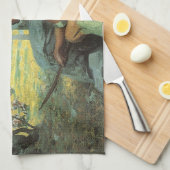 ヴィンテージインディアン、タオスターキーズバイクース キッチンタオル (四つ折り)