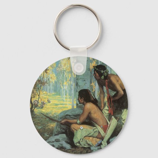 ヴィンテージインディアン、タオスターキーズバイクース キーホルダー (正面)