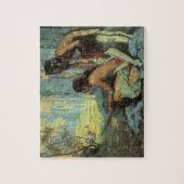 ヴィンテージインディアン、タオスターキーズバイクース ジグソーパズル (縦)