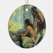 ヴィンテージインディアン、タオスターキーズバイクース セラミックオーナメント (左)