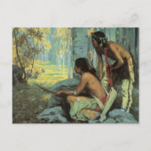 ヴィンテージインディアン、タオスターキーズバイクース ポストカード (正面)