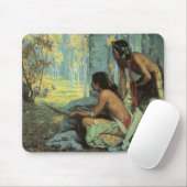 ヴィンテージインディアン、タオスターキーズバイクース マウスパッド (マウス)