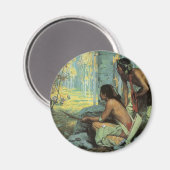 ヴィンテージインディアン、タオスターキーズバイクース マグネット (正面/裏面)