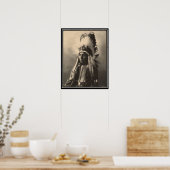 ヴィンテージインディアン:ハッブルビッグホース，シェイン –  ポスター (キッチン)