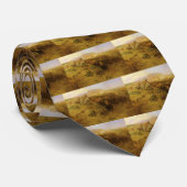 ヴィンテージインディアン、バッファロー狩りby CM Russell ネクタイ (ロール)