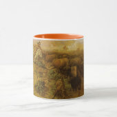 ヴィンテージインディアン、バッファロー狩りby CM Russell マグカップ (中央)