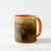 ヴィンテージインディアン、バッファロー狩りby CM Russell マグカップ (正面右)