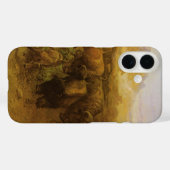 ヴィンテージインディアン、バッファロー狩りby CM Russell Case-Mate iPhoneケース (裏面 (横))